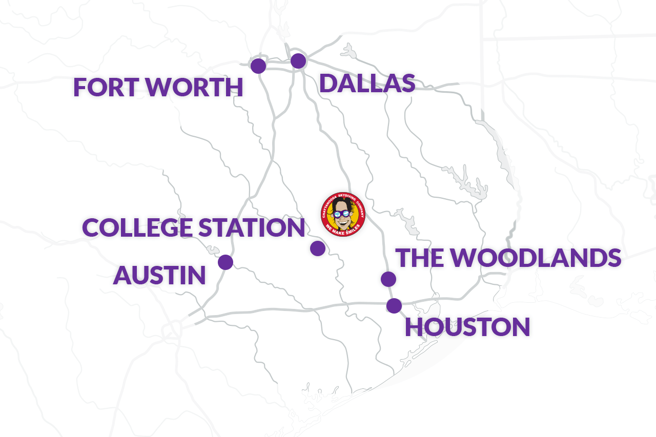 The Skydiving Company location map